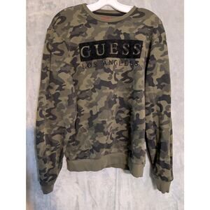 Guess sweatshirt, Cammo, mens, sweater size S